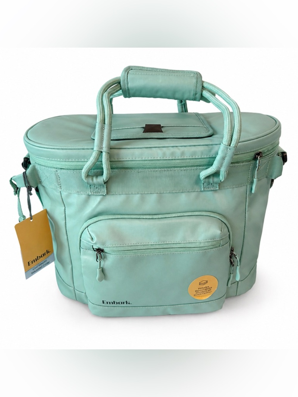 Embark 23qt Soft Sided Cooler Sage Green 30 Can Insulated Bag w Strap